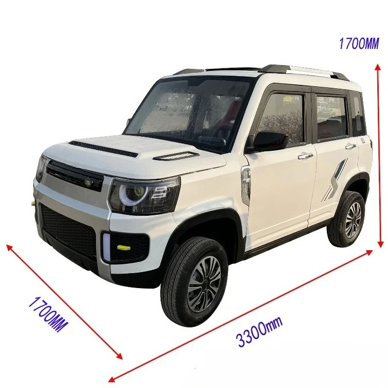 Adult electric four-wheeler vehicle for student pick-up and drop-off, commuting online, hybrid heating and cooling for work