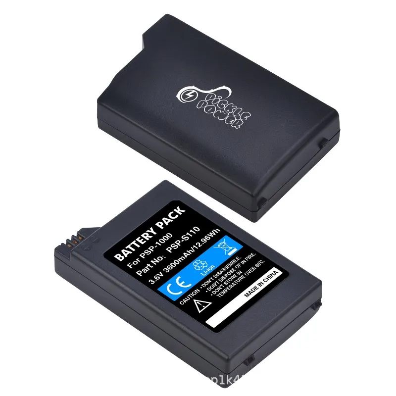 PSP-S110 3.6V 3600mAh 12.96Wh Rechargeable Battery for Sony PlayStation Portable Game Console Replace Lithium-ion Batteries