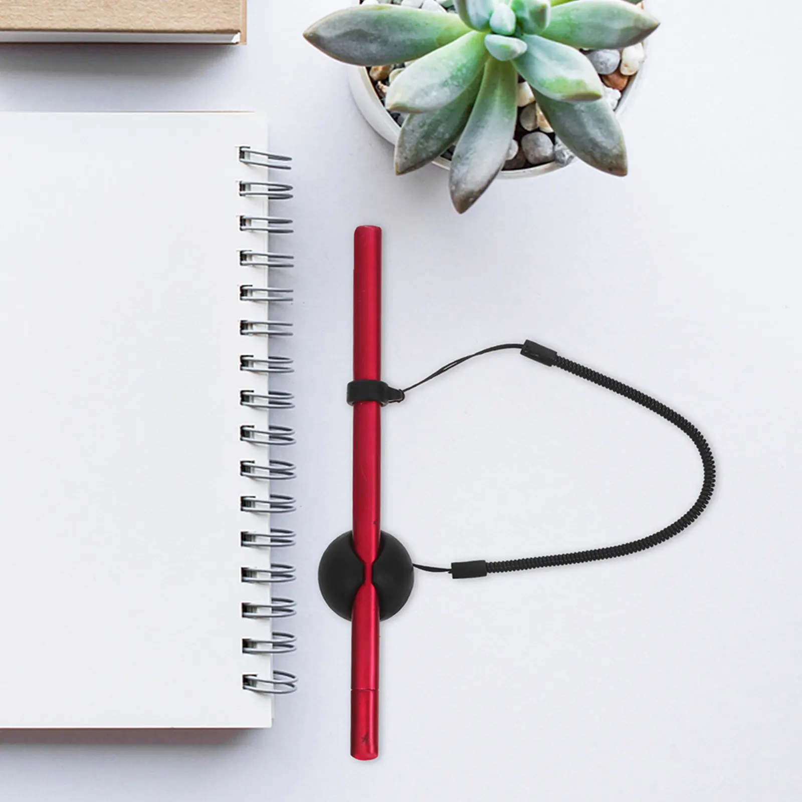 10Pcs Counter Pen Chain Holder Desk Pen Tether Anti Theft Secure Stationery Organizer Office Bank Retail Reception