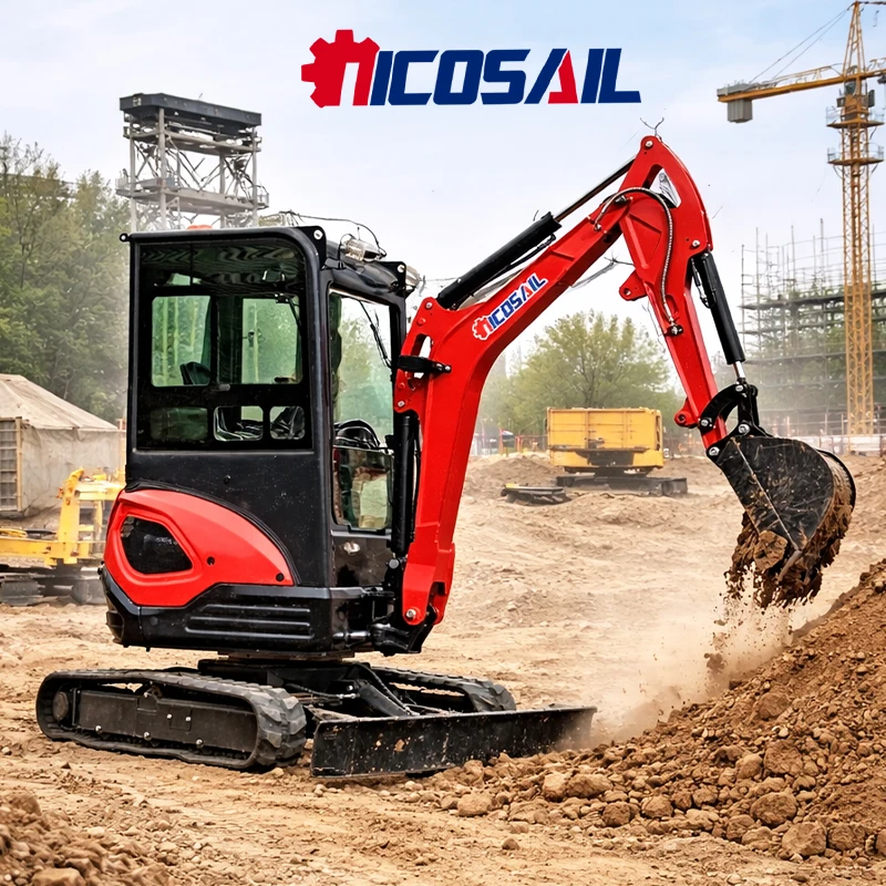 

2,5-тонный мини-экскаватор с гидравлическим захватом и кабиной, сертифицированный CE, для строительных работ на открытом воздухе и сельскохозяйственных работ