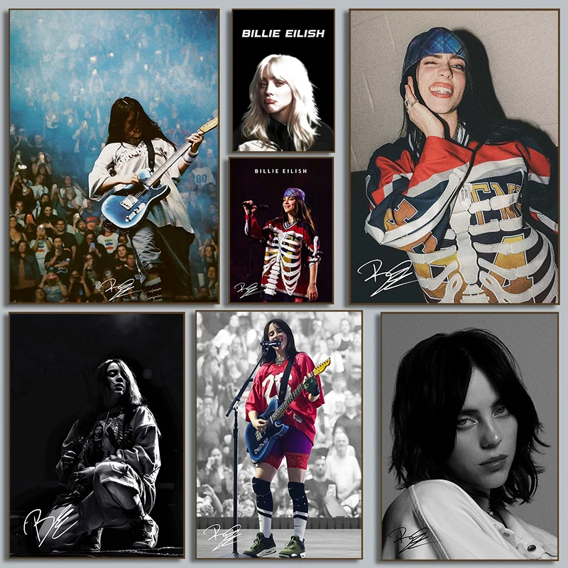 حار عالية حرق المغني B-Billies سلسلة المشارك طباعة قماش صورة فنية المنزل لغرفة المعيشة جدار ديكور هدية لوحة بدون إطار