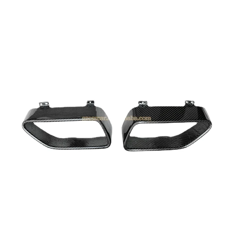 

2pieces car exhaust tips decoration trims auto accessories for McLaren 720S dry carbon fiber