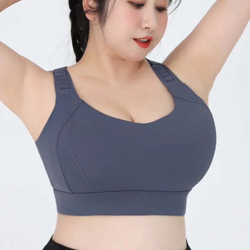 Cloud Hide Plus Size Sports Bra for Big Lady High Impact 5XL Shockproof Underwear Women Gym Fitness Yoga Tank Top Running Shirt