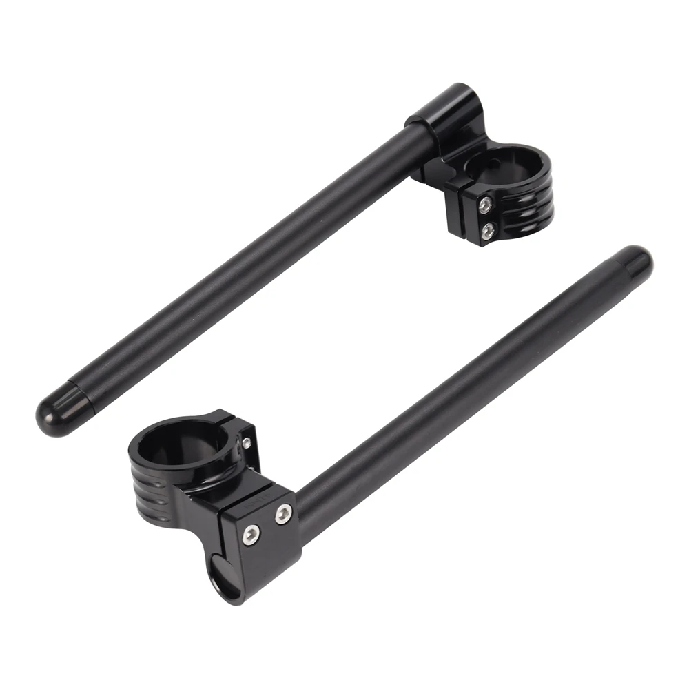 Universal Stainless Steel Matte Black Racing CNC 41MM Clip On Ons Fork Riser Regular Handlebars