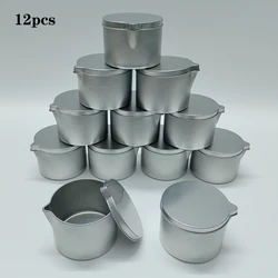 12Pcs Spout Aromatherapy Tin Can Jars Vintage Candle Wax Melt Holder Storage Case Box DIY Candles Making Containers with Lid