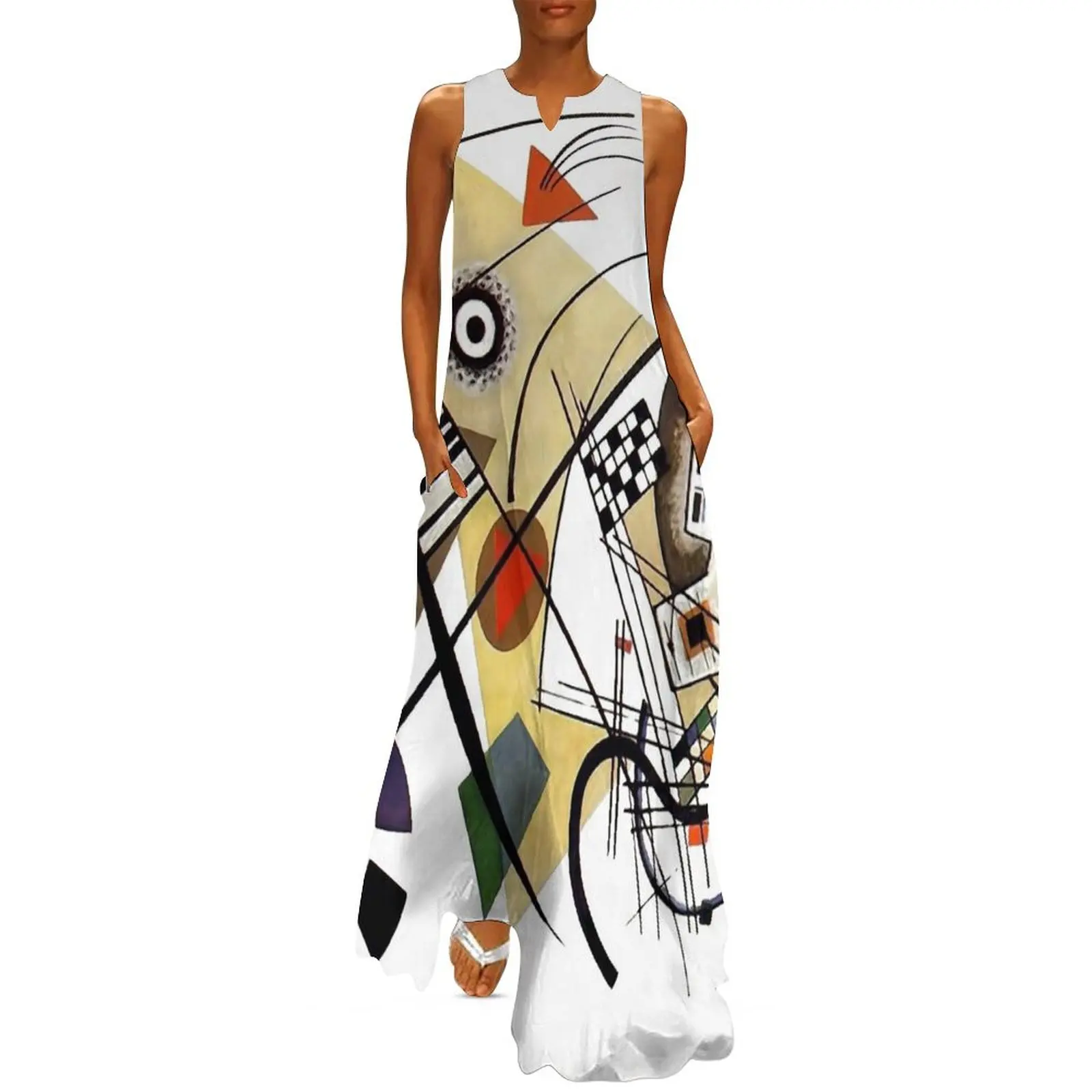 Kandinsky Traverse Line, 1923 Long Dress womens dress bandage dress for women 2025 for women