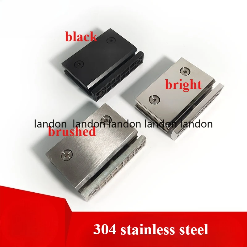 Glass Door Hinge Display Cabinet Door Hinge Upper And Lower Clamp Glass Shower Room Accessories 360 Degrees Rotation Clip