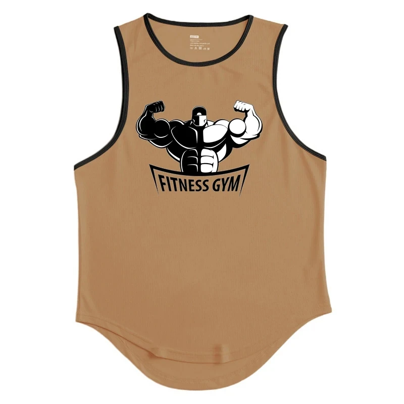 2024 New Bodybuilding Stringer Tank Tops Men summer Clothing Running vest Fitness clothing Quick Drying gym singlets