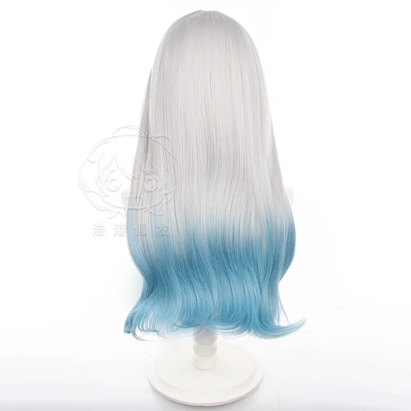 Honkai Star Rail Firefly Cosplay Wig Mix Color Game 60cm Long Firefly Cosplay Synthetic Hair Women Wig Party Halloween + Wig Cap