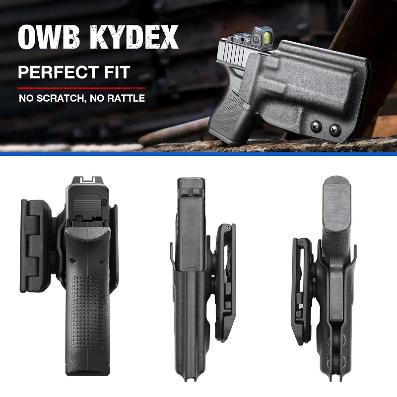 Fit for CZ Shadow 2, 9mm (9x19) ,OWB Kydex Holster with Optic Cut Right / Left Hand Avaliable
