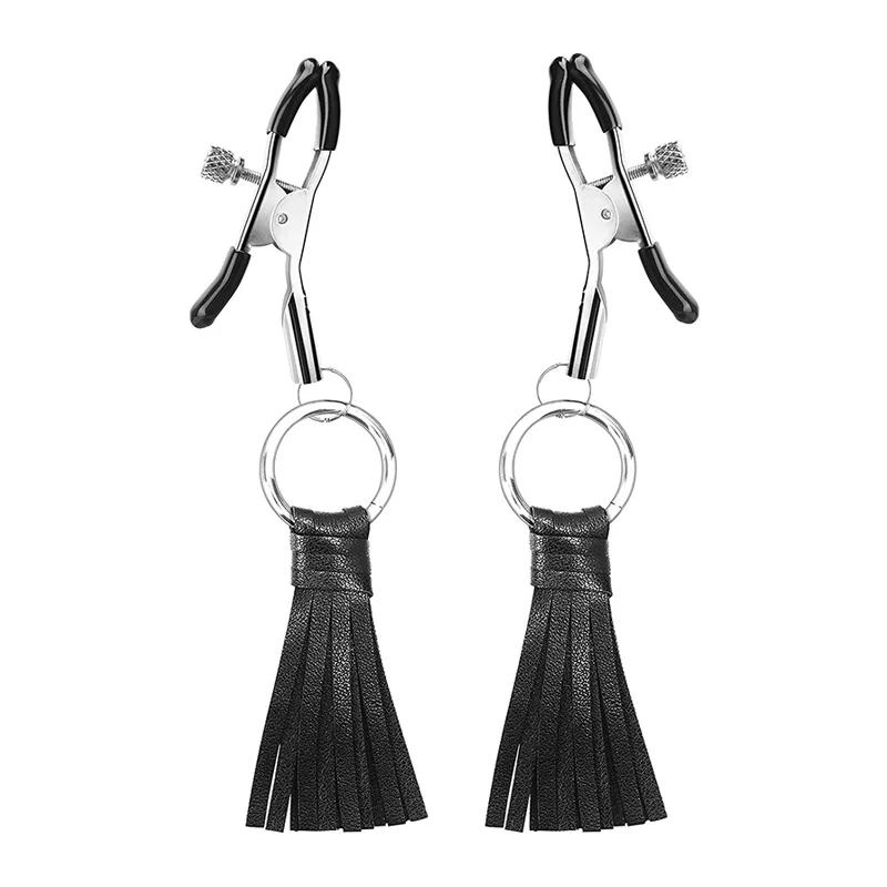 Nipple Clamps Sexy Slave Adjustable Soft Rubber Tweezer Nipple Clips SM Fetish Breast Clit Sensual Bondage Sex Toy