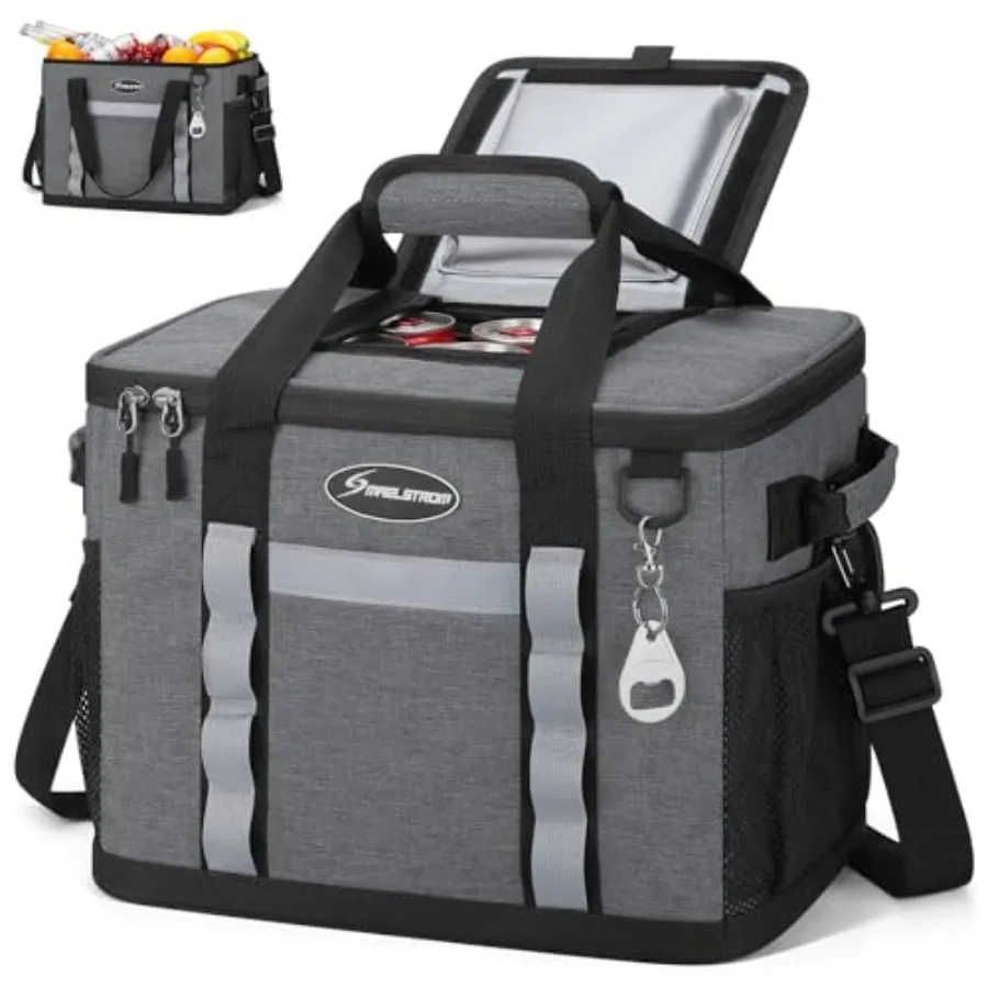 

Collapsible Soft Cooler Bag// s Beach Cooler with Flip Top Lid Ice Chest Leakproof and Portable for Beach Camping Road Trips an
