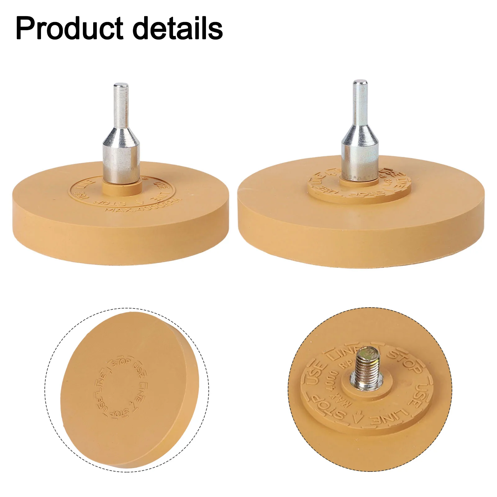 For Home Use 3.5inch 88mm Diameter Eraser Discs High Sticker Remover Tool Easy Handling Size Gentle On Surfaces