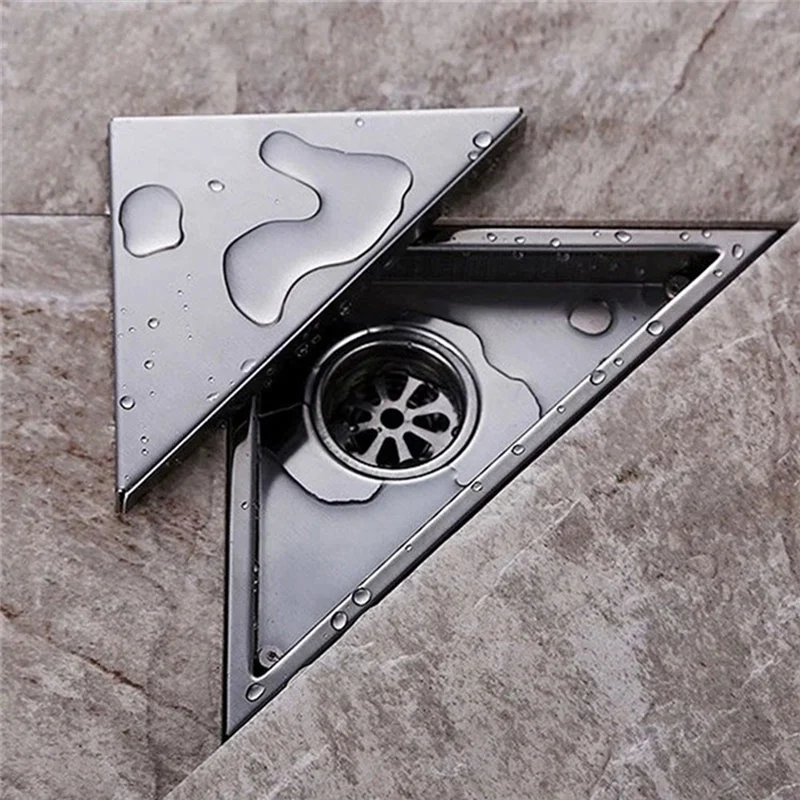 ABKO-Bathroom  Floor Drai Triangle  Floor Drai Tile Insert Drainer Cover Triangle Waste Cover