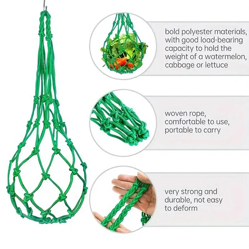 

Duck Toy Feeder Chicken Enrichment Efficient Hanging Feeder for Chickens Mesh Net Bag Healthy Vegetable Feeding Tool with Easy