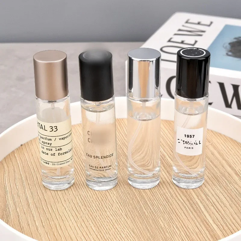 10/30pcs 10ml 15ml Perfume Bottle Clear Travel Atomizer Spray Perfume Glass Empty Bottle Bayonet Cap For Cosmetic Container