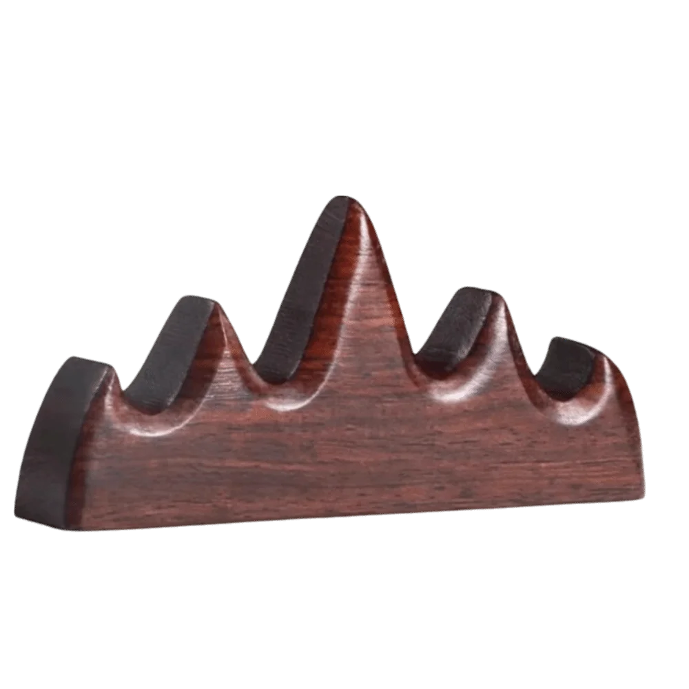 Stationery Item Solid Wood Pen Holder Red Wood Premium Pen Stand Handcrafted Brush Holder Desktop Display