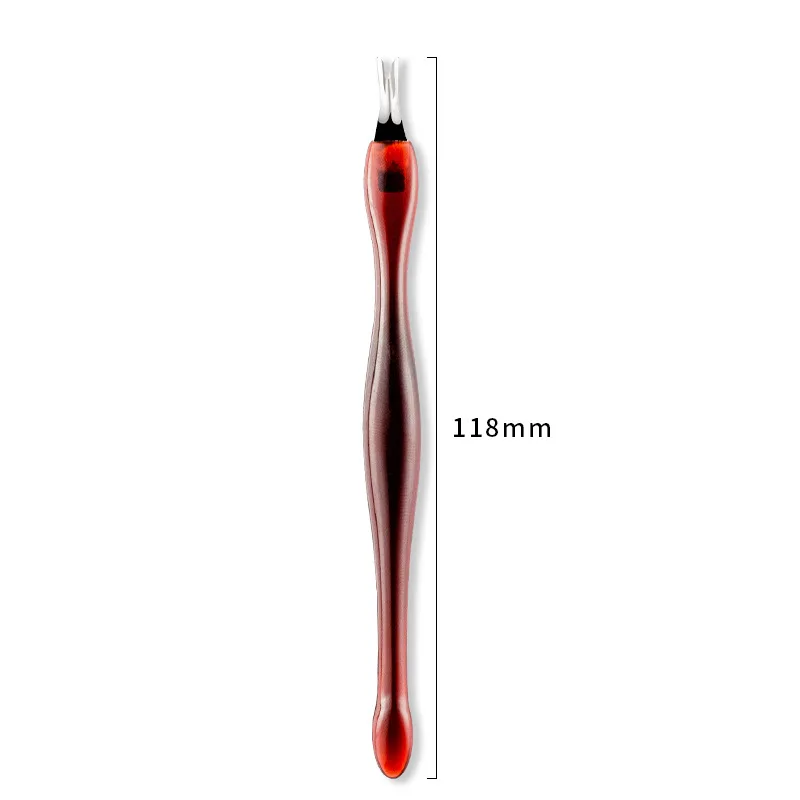 【Venta de liquidación】 3 unids/set manicura limpia uñas piel muerta tenedor cuchara para empujar el cutícula cuchillo exfoliante herramientas de Arte de uñas