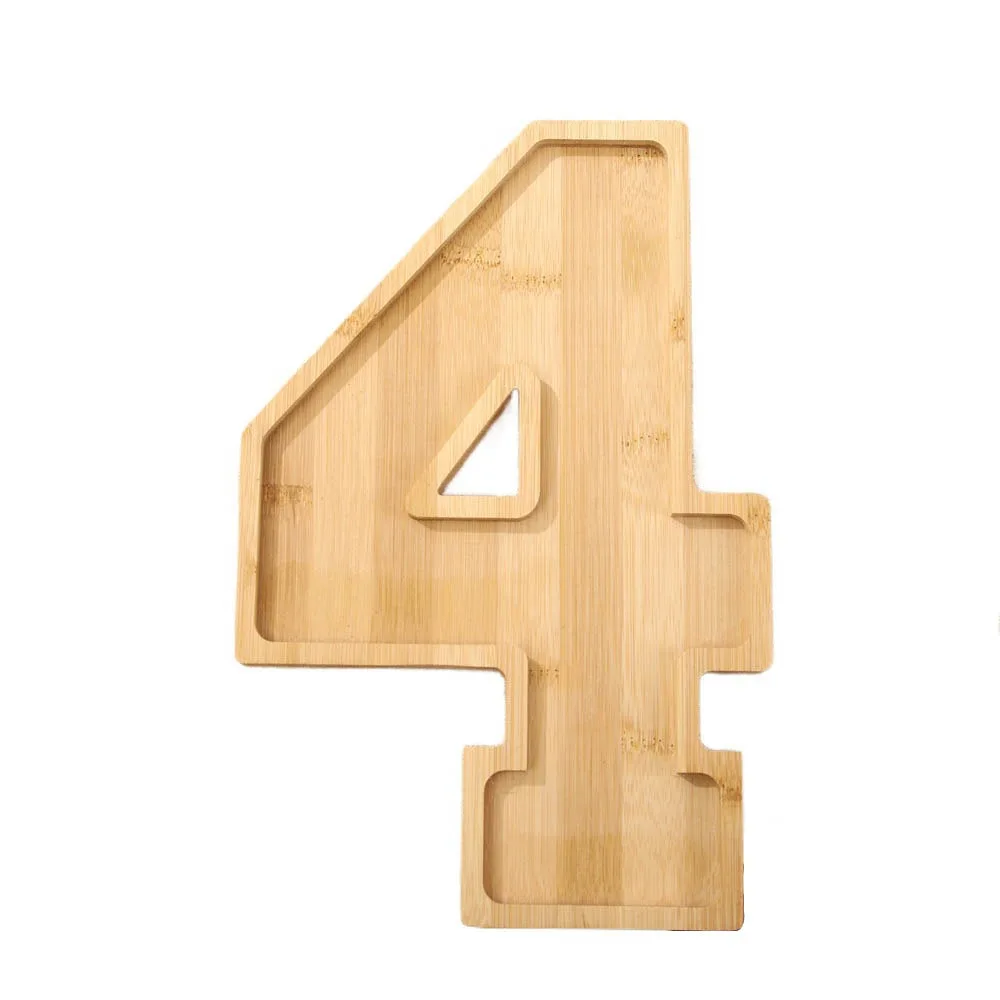 

Large Wooden Number Charcuterie Board Decorative Fillable Number Food Tray Practical Food Platter Serving Trays for Home
