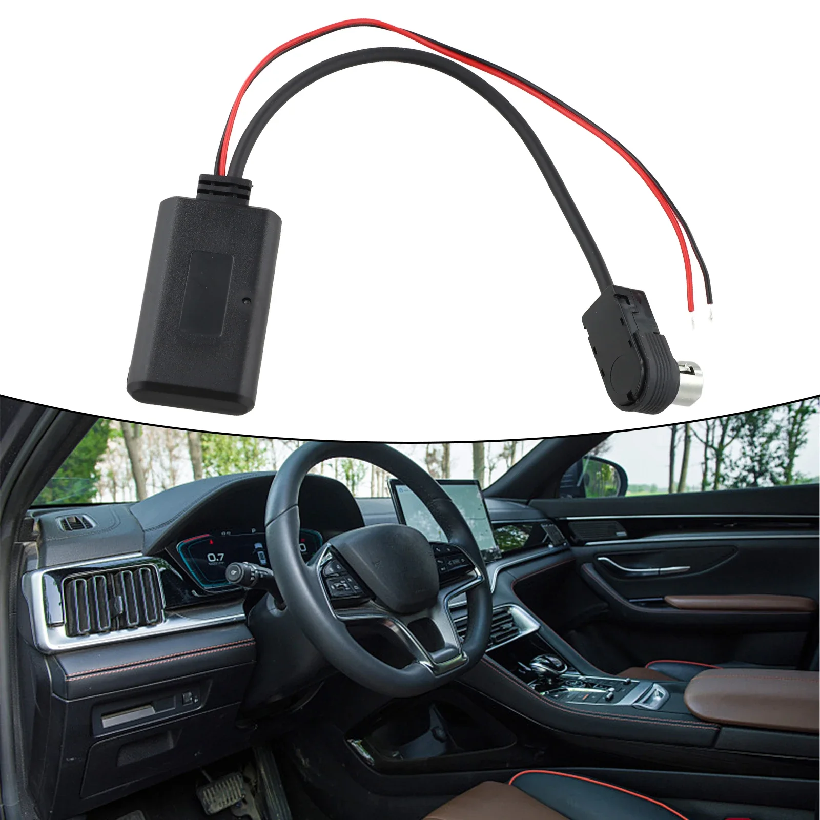 12V Alpine Music Adapter Non-Deformed Structure Practical Functionality User-Friendly Interface Car Audio Enhancement