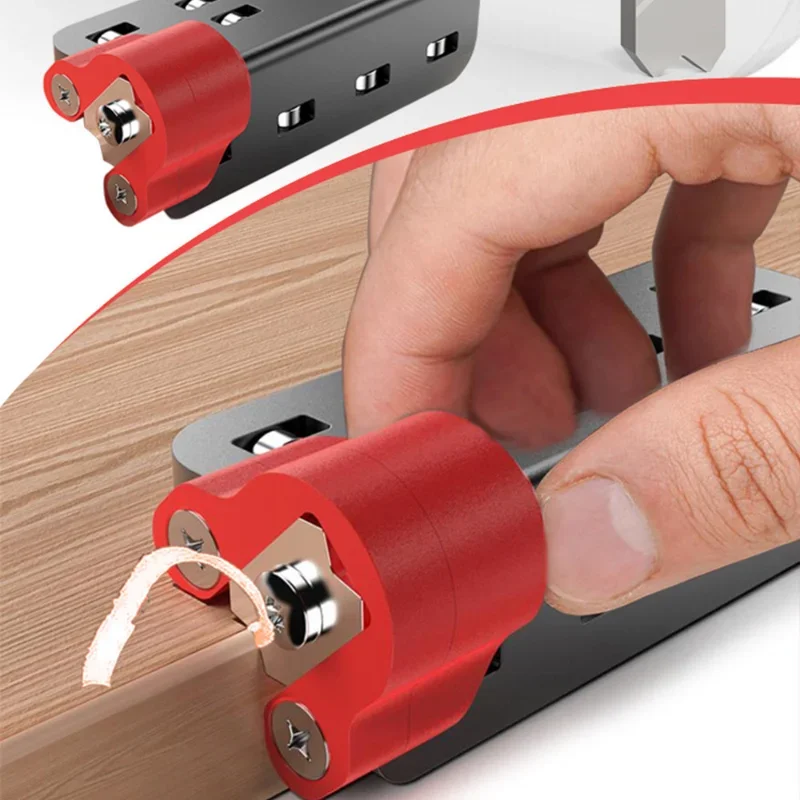 Woodworking Manual Corner Planer Edge Trimming Knife Tool Wood Deburring Chamfer Fillet Scraper Blade for Wood Edge Polishing