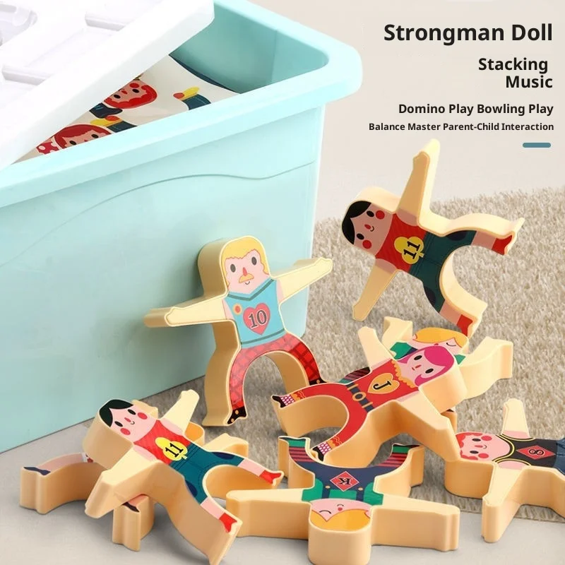 Toy Superhero stacking blocks early education table-top parent-child interaction intelligence enhancement balance game