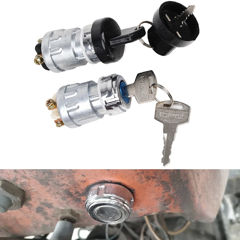 Universale Del Motociclo 12V 3 Fili di Accensione ON/OFF/Inizio Interruttore di Accensione Blocco Con 2 Chiavi Per Motocross Dirt Pit Bike Scooter