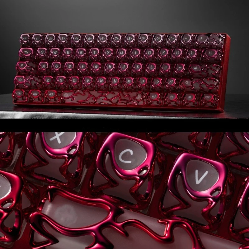 XVX Venom Theme Key Caps Customized Metal Texture Cherry Profile ABS+PC Keyboard Caps for Mechanical Keyboard Accessories Gifts