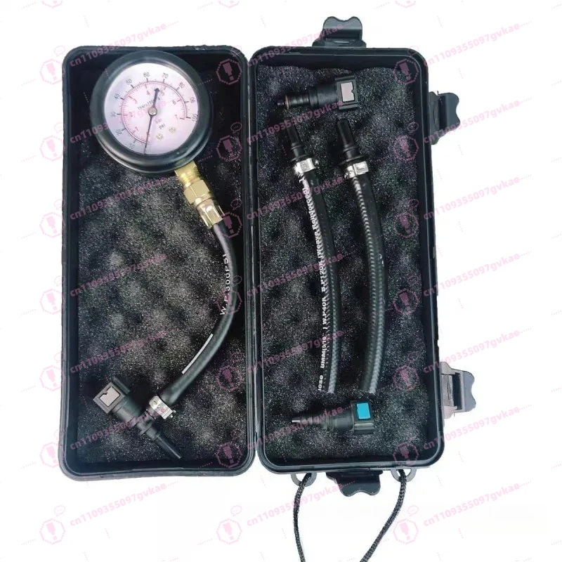 Fuel Pressure Test Kit Fuel Pressure Gauge 0-100PSI Pressure Gauge Quick Coupler Tool