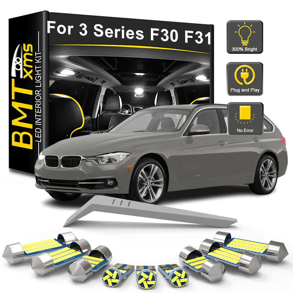 BMTxms 6Pcs Canbus LED Interior Light Kit For BMW 3 Series F30 F31 Sedan Touring 320 325 328 330 2013 2014 2015 2016 2017 2018