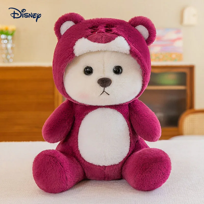 65cm Strawberry Bear Plush Doll Cute Soft Anime Lina Shapeshift Bear Plush Doll Cartoon Valentine's Day Birthday Gift Children's