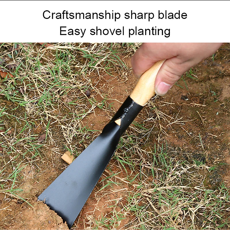 Shovel Dig Wild Vegetables Drive Sea Plant Flowers Shovel Soil Thickening Iron Hoe Weeding Shovel Multifunctional Garden Tool