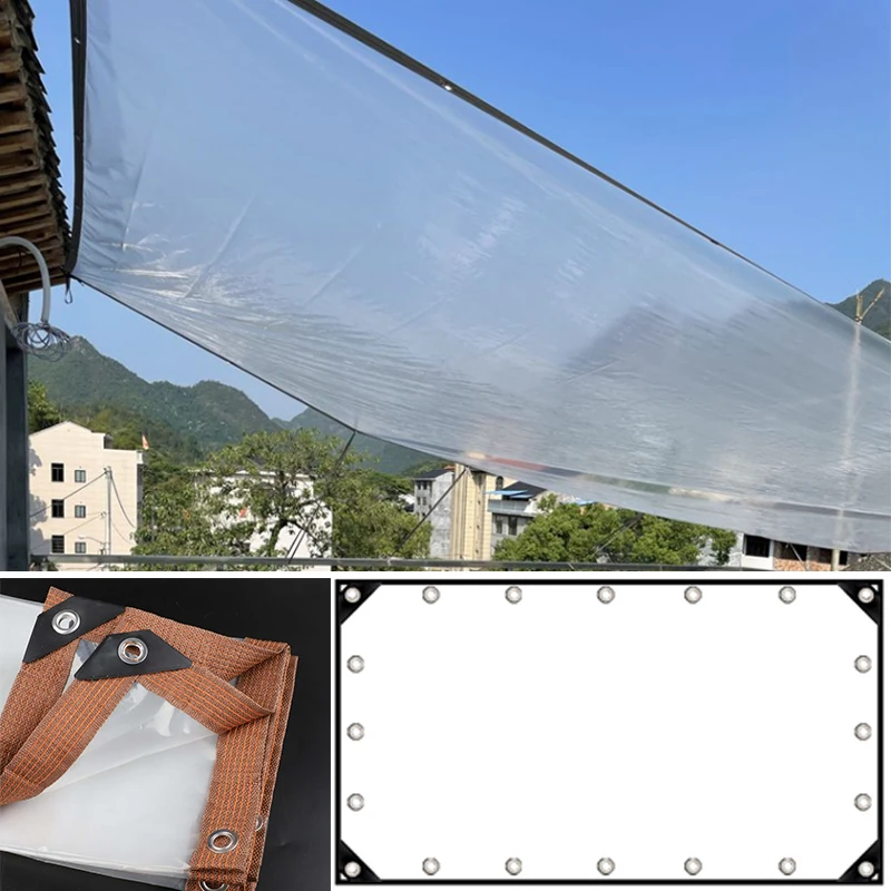 

0.1mm PE Rainproof Cloth Home Window Windproof Keep Warm Film Balcony Succulent Plant Waterproof Cover Transparent Tarpaulin