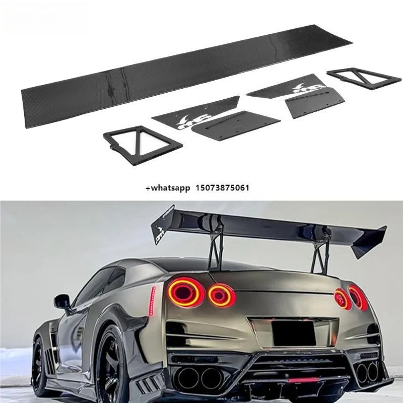 

For GTR R35 Sports Car Real Carbon Fiber Rear Spoiler Trunk Wing