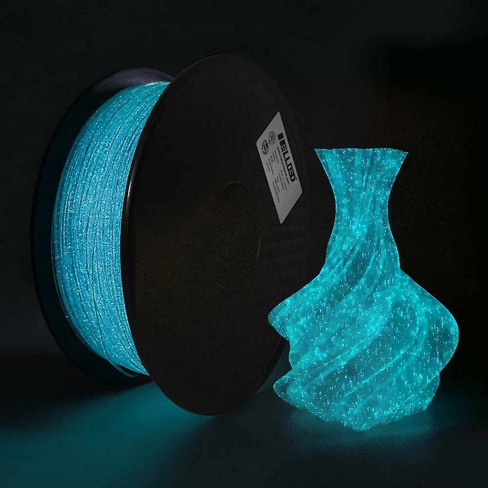 Lichtgevende Gloeidraad Pla 1Kg 3d Printer Filamento Pla 1.75Mm Gloeiend In Het Donker Noctilucent 3d Printing Filamenten Regenboog Vuurvlieg