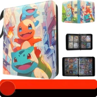 PTCG Card Binder Waterproof Pu Leather Zipper Album 9 Pocket 50 Pages 900 Card Slots For Card Collectors Anime Fans