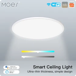 MOES Smart WIFI Ceiling Light ultrathin Energy-saving RGB Dimmable Lighting LED Lamp TUYA APP Remote Control Voice Google Alexa