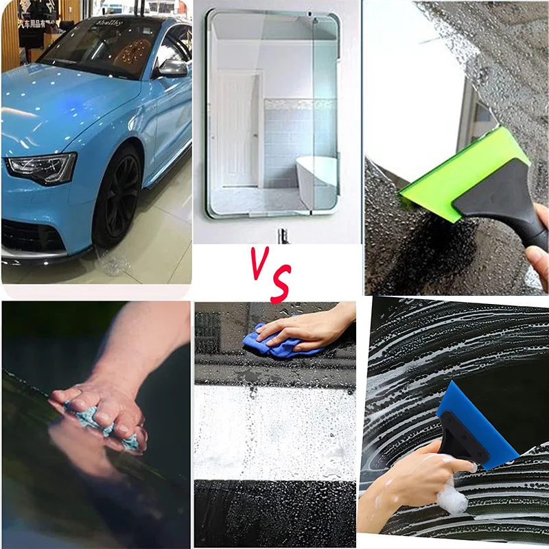 1Pc Clean Scraper Shovel Rubber Window Tint Squeegee Water Blade Wiper Glass Handy Car Wash Cleaner Tool Ice Breaker