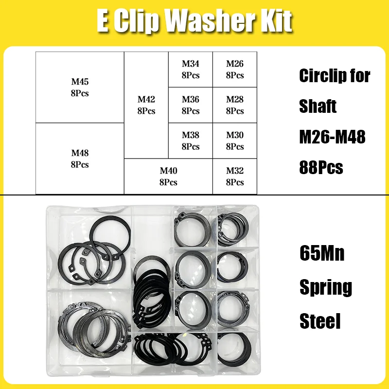 C-Typ Interne Sicherungsringe für Löcher aus Edelstahl und Kohlenstoffstahl, E-Ringe, Schnappverschluss-Sicherungsclips M1.5-M48, Sicherungsring-Set für Wellen – Detail 19