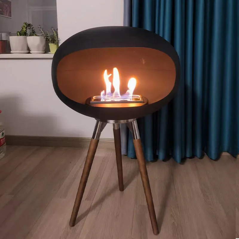 

Современный дизайнерский декоративный камин на спиртовом топливе для виллы, гостиницы, дома, гостиной, обогреватель, имитация настоящего пламени