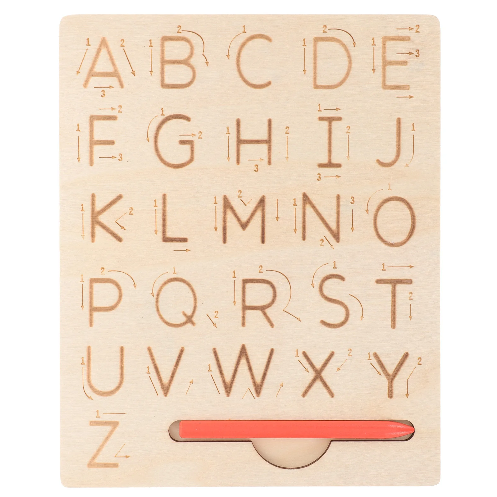 1Set Alfabet Nummer Spelling Board Houten Tracing Praktijkbord Concentratie Geheugen Educatief Leren Speelgoed