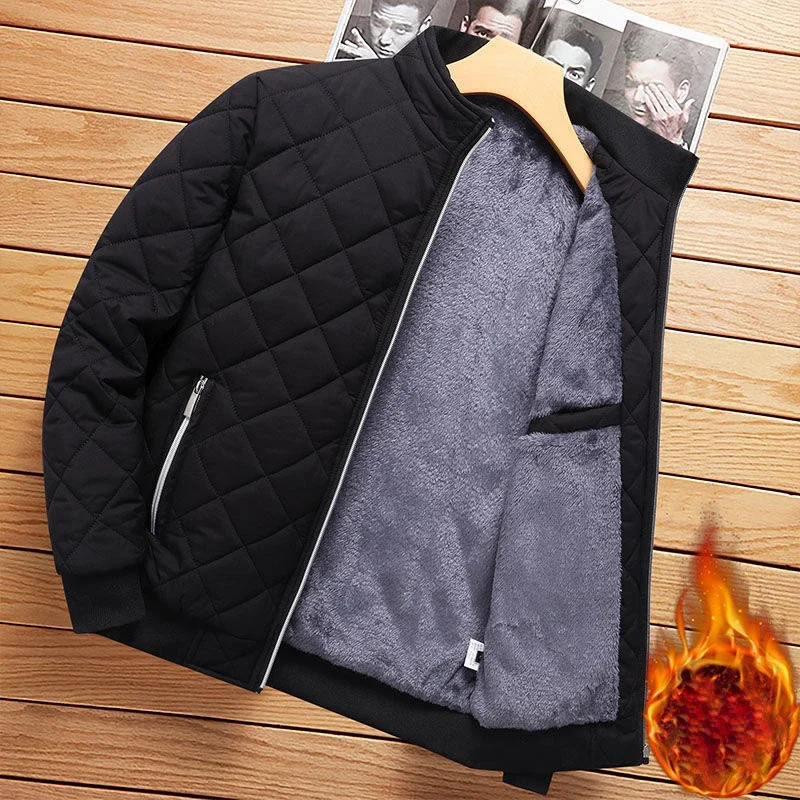 

Male Casual Classic Outwear Fleece Windbreaker Jackets Men Clothing Winter Men's Warm Jacket Fashion Men Thermal Parkas Coats