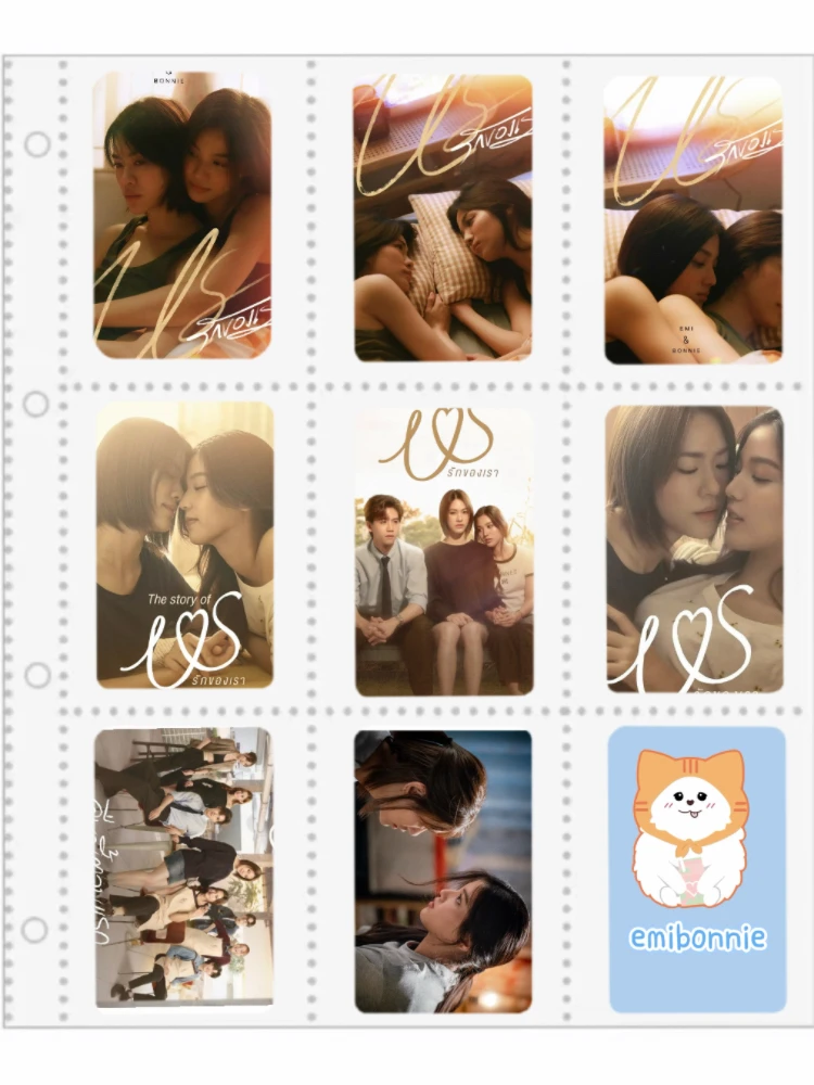 8PC/SET No Repeat Emibonnie Emiamily Bonnie HD Poster Thai TV Us The Series Drama Stills Photo Double-sided Printed Cards