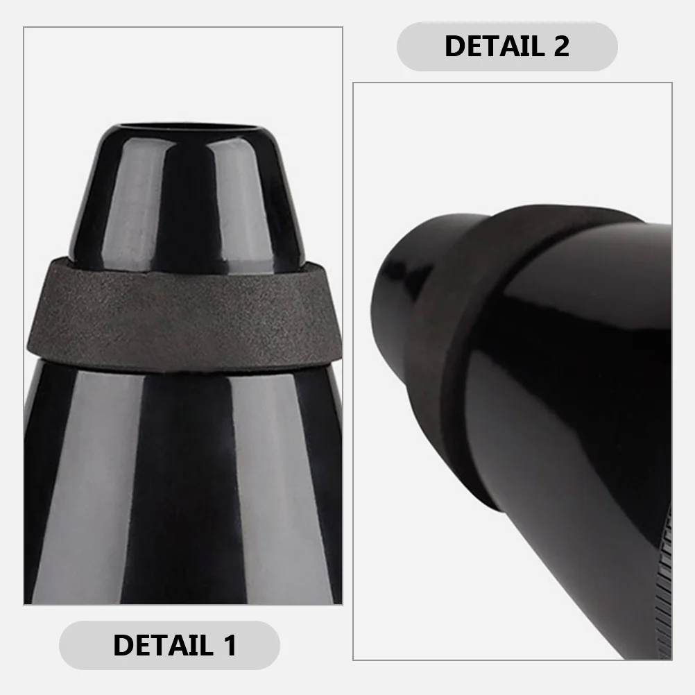 2pcs Trumpet Plastic Straight Mute For Beginners Practice Mute Instrument Accessories Trumpet Supplies Muffler Replacement