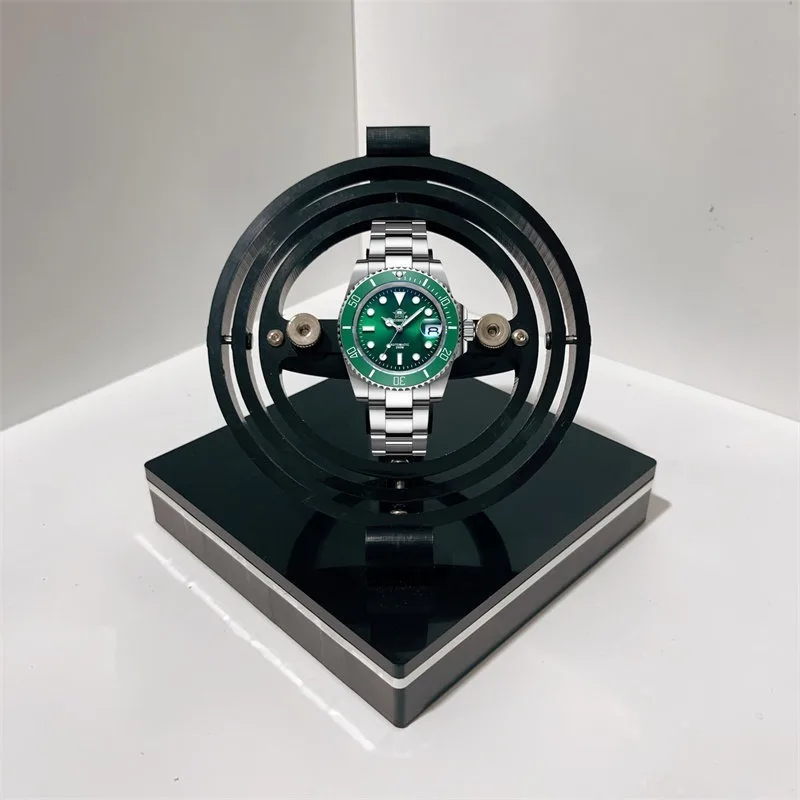 Automatic Watch Winder Vertical Mechanical Watches Winding Stand Rotating Watch Organizer Rack Creativity Watches Storage Shelf