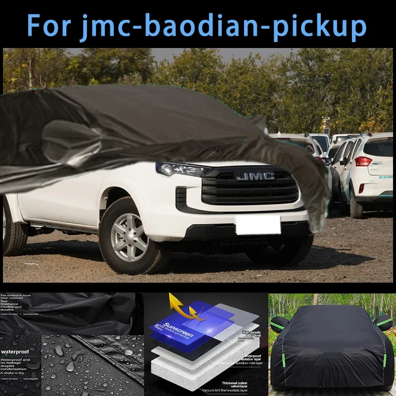 

For jmc-baodian-pickup Outdoor Protection Full Car Covers Snow Cover Sunshade Waterproof Dustproof Exterior Car accessories