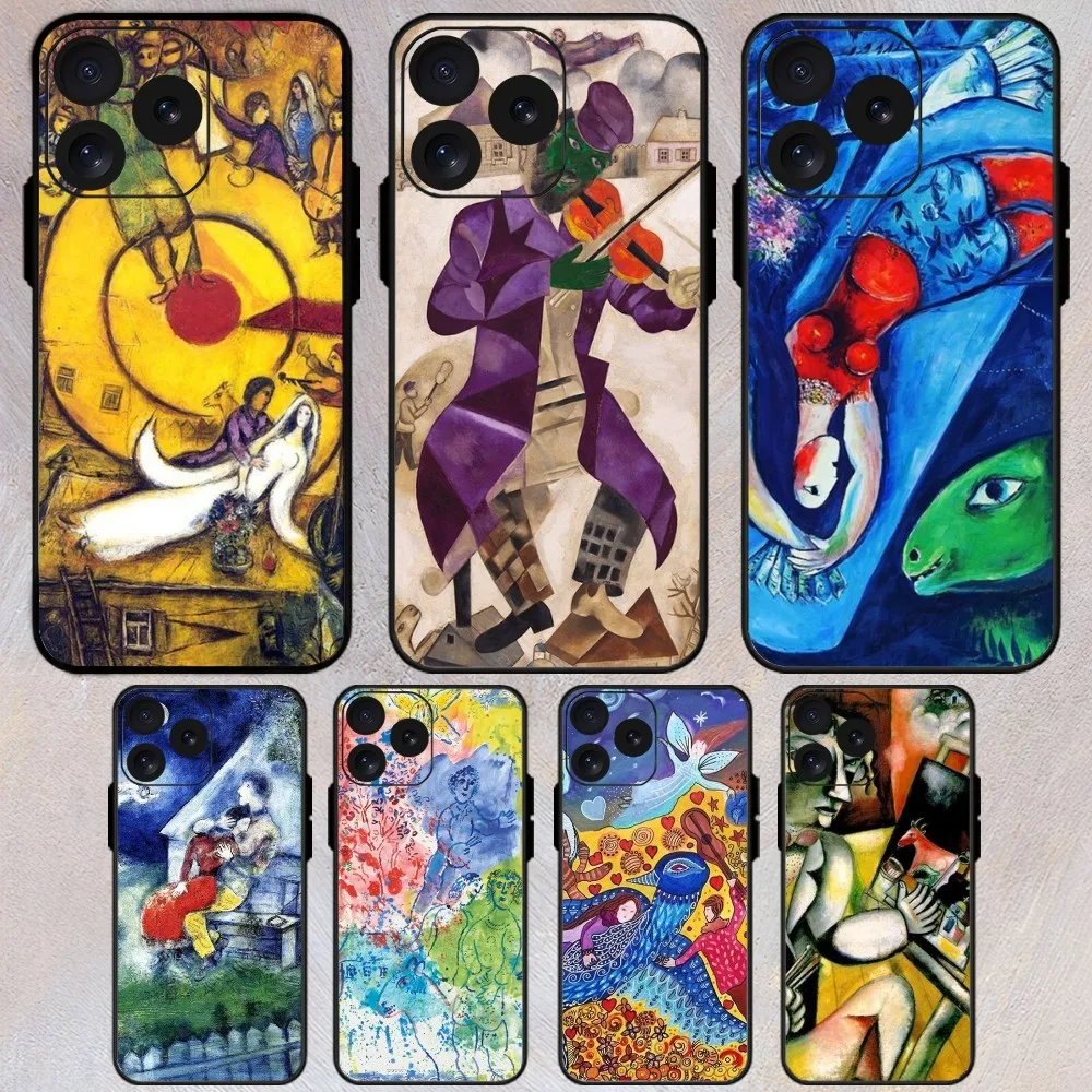 Marc Chagall Ar Phone Case For iPhone 8 11 12 13 Pro 14 15 Mini X XR XS max Plus Shell