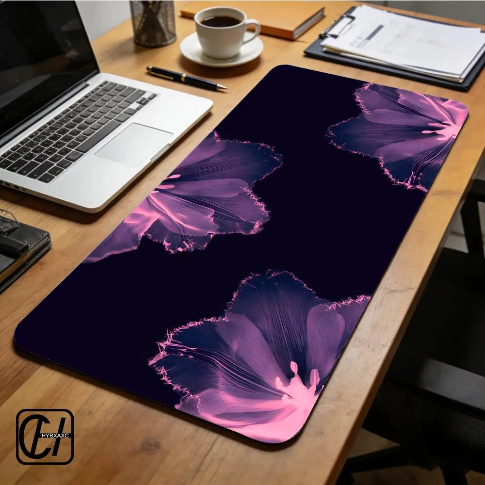 Mouse Pad Beautiful Flower Desk Mouse Pad Cute HD Desk Pad Extended Gaming Keyboard Mats Large XXL Gamer Mousepad 90x40 XAXC