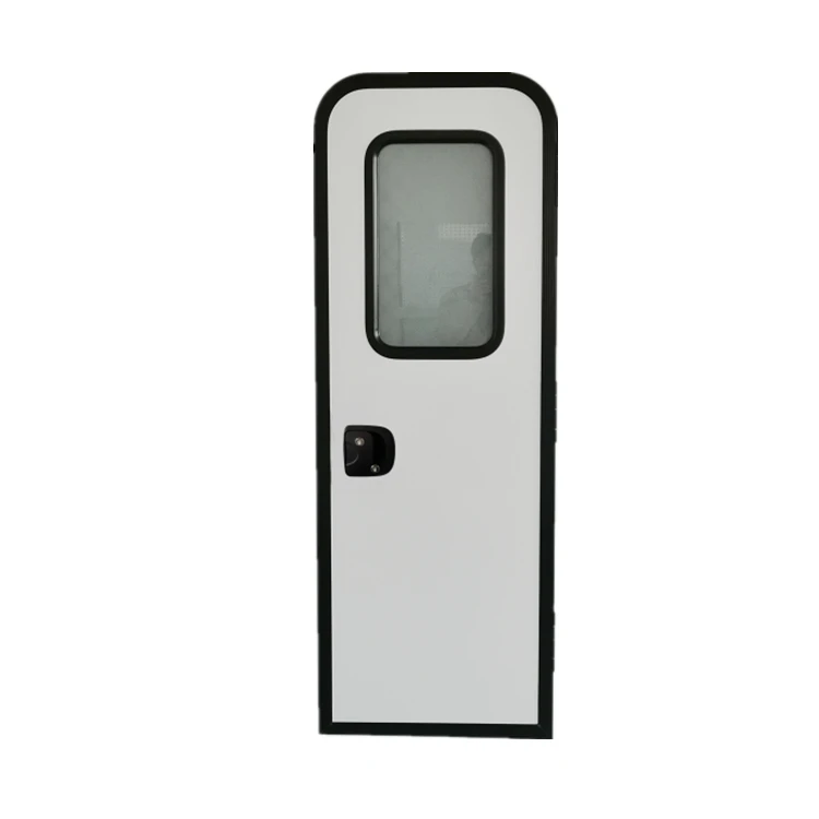 

2022 TONGFA Aluminum Alloy Safety Performance Single Point Lock Door For Rv Caravan Trailer Camper Built-in Screen Door