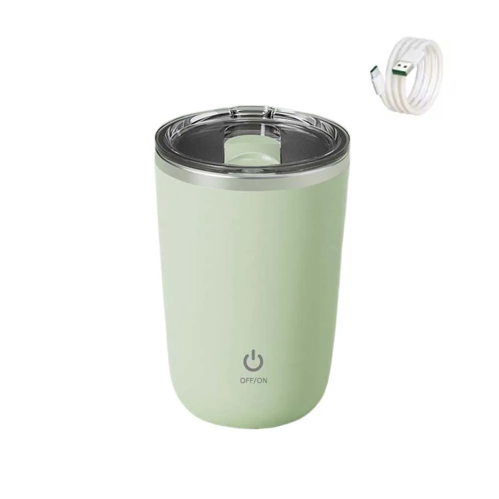

304 Stainless Steel Electric Mixing Cup Magnetic Auto Rotate Automatic Mixing Mugs Insulation Rechargeable Stirring Coffee Cup